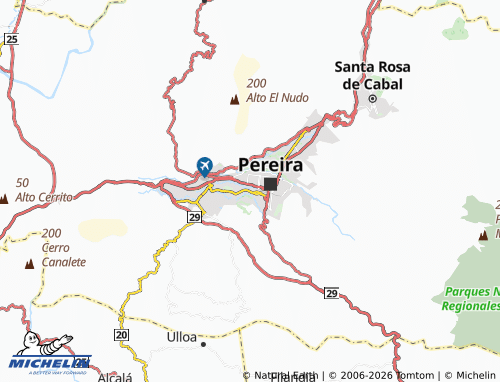 Carte MICHELIN Brisas de América - ViaMichelin