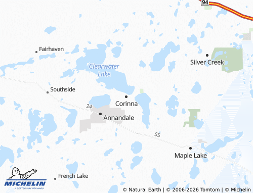 Mappa MICHELIN Corinna - ViaMichelin