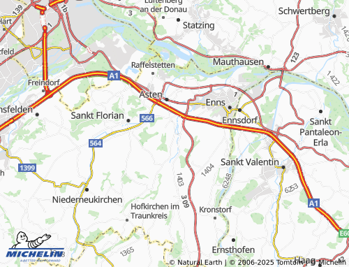MICHELIN-Landkarte Tillysburg - ViaMichelin