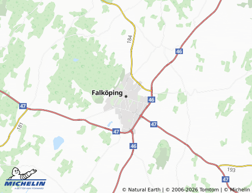 MICHELIN-Landkarte Falköping - ViaMichelin
