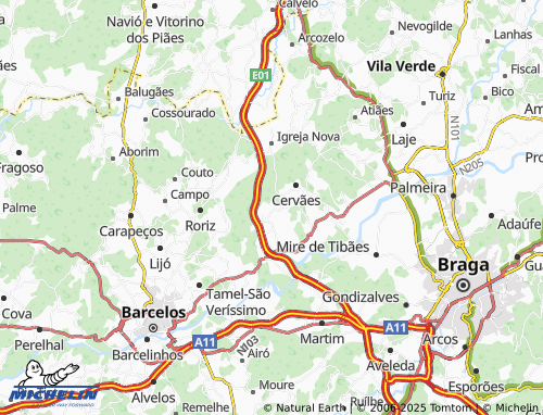 MICHELIN Guardal map - ViaMichelin
