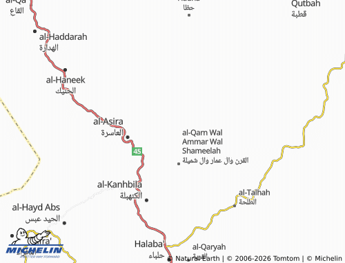 MICHELIN-Landkarte al-Farshah - ViaMichelin