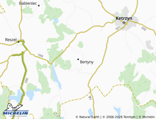 MICHELIN Bertyny map - ViaMichelin