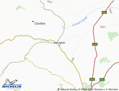 Mapa MICHELIN Banagher - ViaMichelin