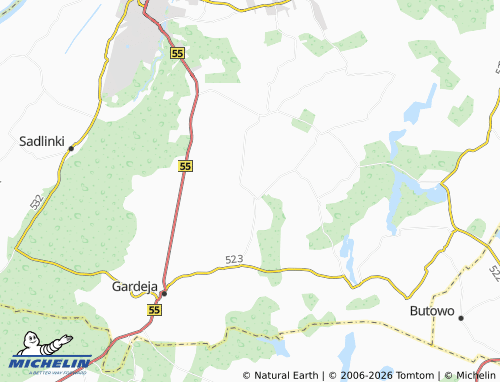 Carte MICHELIN Cygany - ViaMichelin