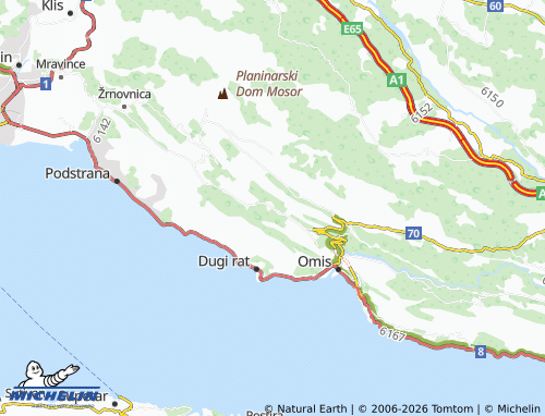 MICHELIN Tugare map - ViaMichelin