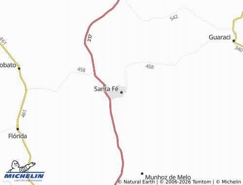 Carte MICHELIN Santa Fé - ViaMichelin