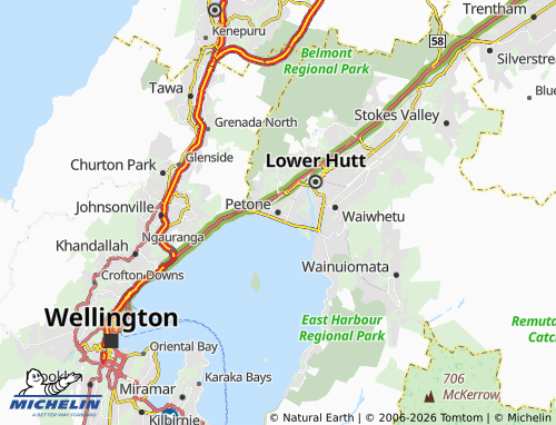 Mapa MICHELIN Petone - ViaMichelin