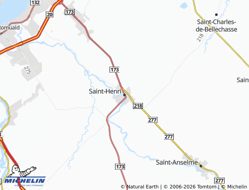 Kaart MICHELIN Saint-Henri - ViaMichelin