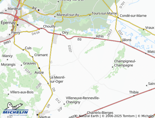 MICHELIN Les Istres-et-Bury map - ViaMichelin