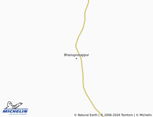 MICHELIN-Landkarte Bhanupratappur - ViaMichelin