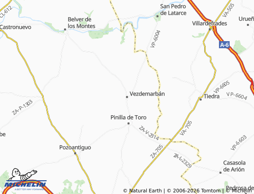 MICHELIN Vezdemarbán map - ViaMichelin