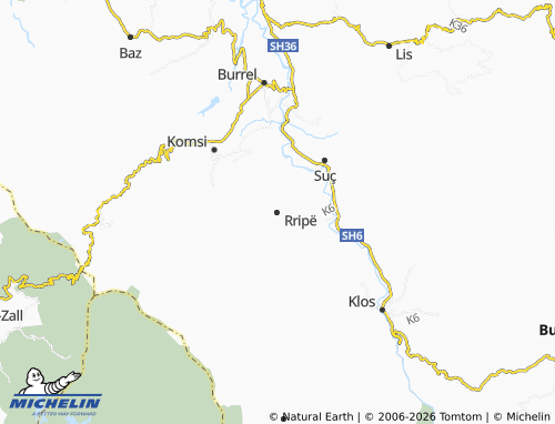 Mappa MICHELIN Rripë - ViaMichelin