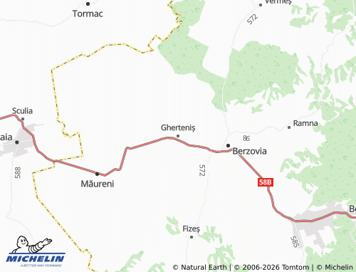 Mappa MICHELIN Gherteniș - ViaMichelin