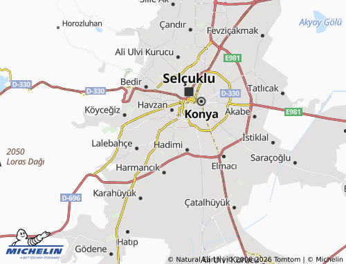 MICHELIN Yenişehir map - ViaMichelin