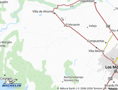 Mappa MICHELIN Santa Bárbara - ViaMichelin