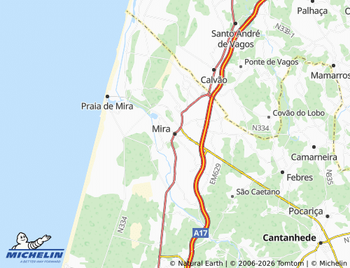 Mapa MICHELIN Mira - ViaMichelin