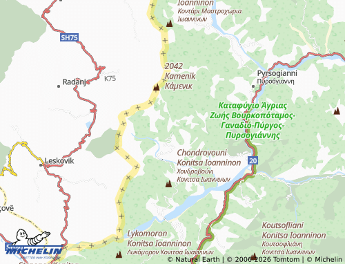 Carte MICHELIN Loutra - ViaMichelin