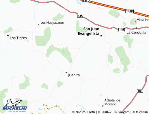 Mapa MICHELIN Raya Las Carolinas - ViaMichelin