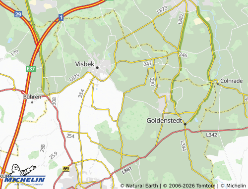 MICHELIN Wöstendöllen map - ViaMichelin