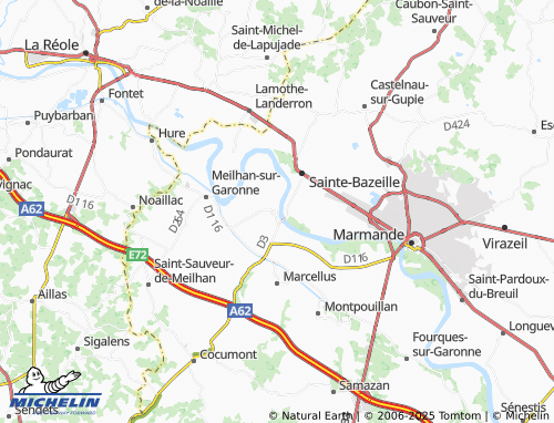 MICHELIN Couthures-sur-Garonne map - ViaMichelin