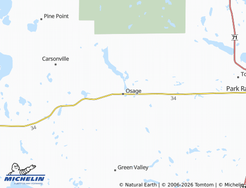 Mappa MICHELIN Osage - ViaMichelin