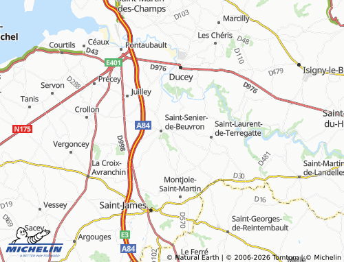 MICHELIN Saint-Aubin-de-Terregatte map - ViaMichelin