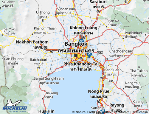 Mapa MICHELIN Bangkok Yai - ViaMichelin
