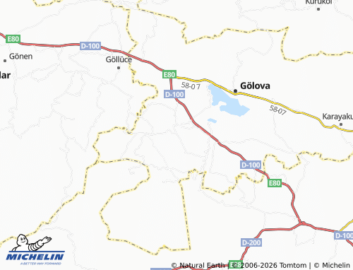 MICHELIN Karaca map - ViaMichelin