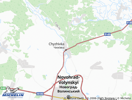 MICHELIN Chyzhivka map - ViaMichelin