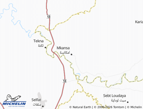 MICHELIN Amkansah map - ViaMichelin