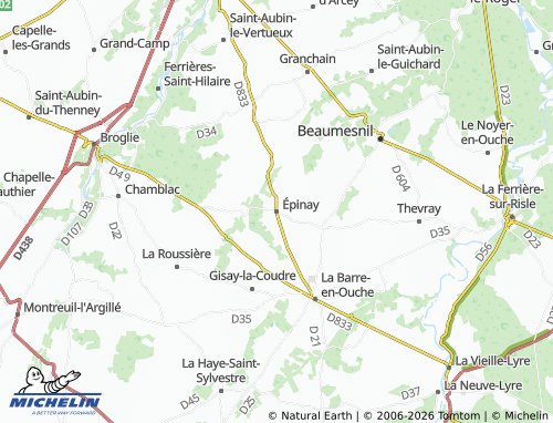 Mapa MICHELIN Épinay - ViaMichelin