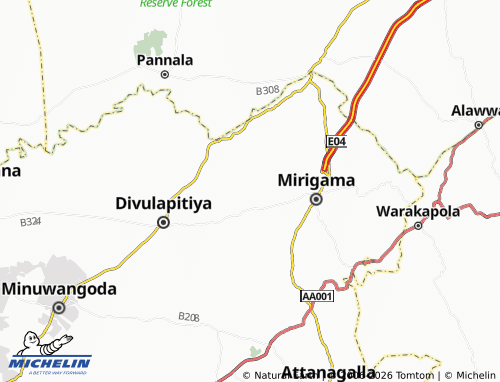 Mappa MICHELIN Kaluaggala - ViaMichelin