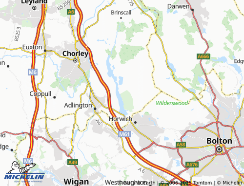 Mappa MICHELIN Rivington - ViaMichelin