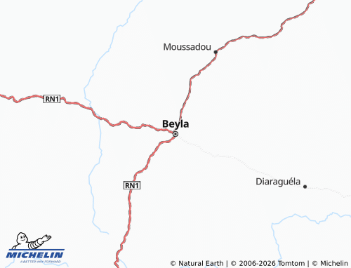 Carte MICHELIN Beyla - ViaMichelin
