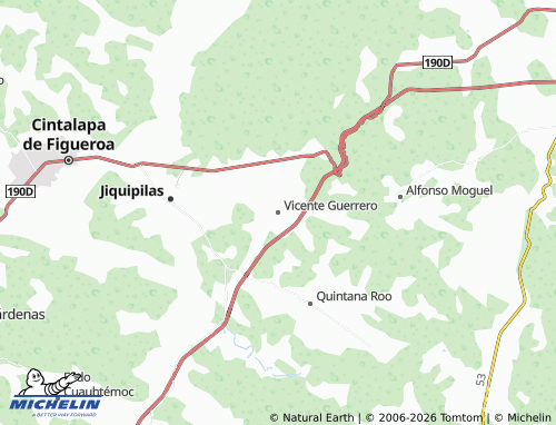 Mapa MICHELIN Vicente Guerrero - ViaMichelin