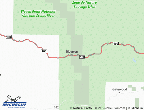 Mapa MICHELIN Riverton - ViaMichelin
