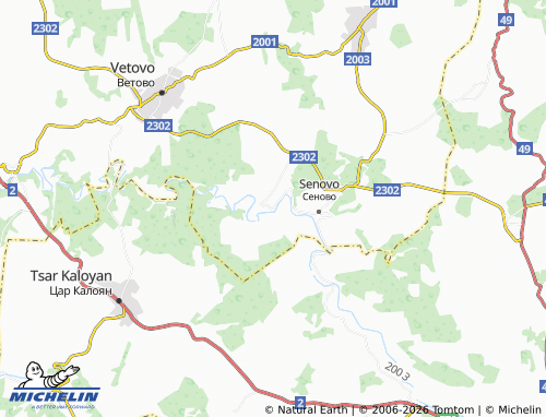 MICHELIN Krivnya map - ViaMichelin