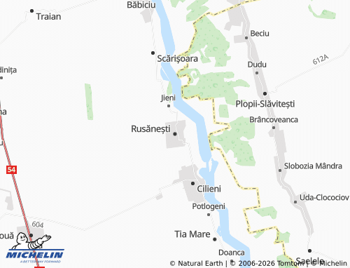 Mapa MICHELIN Rusănești - ViaMichelin
