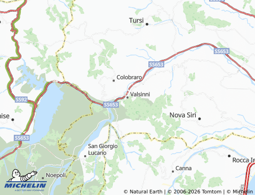 Carte MICHELIN Valsinni - ViaMichelin