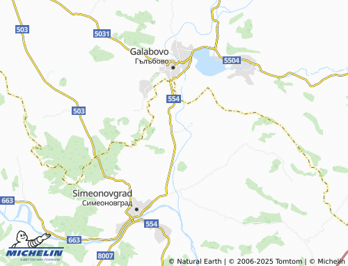 MICHELIN-Landkarte Kalugerovo - ViaMichelin