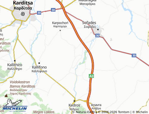 Carte MICHELIN Ampelos - ViaMichelin