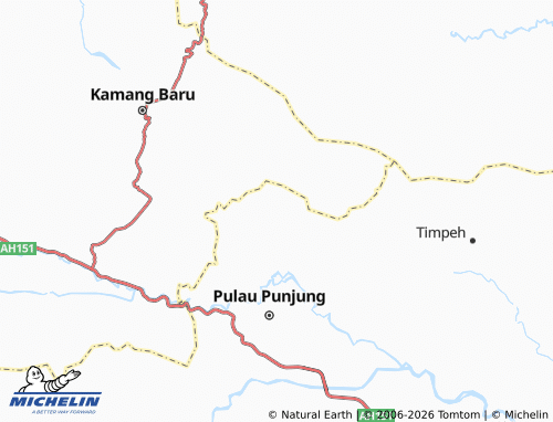 Mapa MICHELIN Taratak Tinggi - ViaMichelin