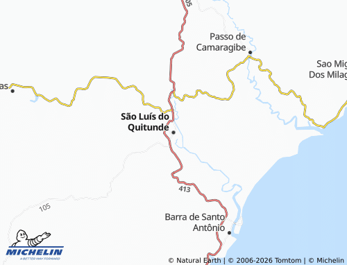 Mappa MICHELIN São Luís do Quitunde - ViaMichelin