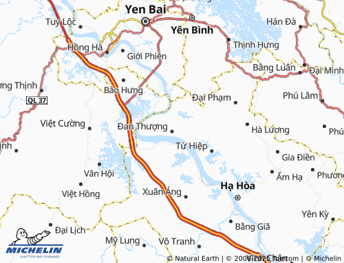MICHELIN Đan Thượng map - ViaMichelin