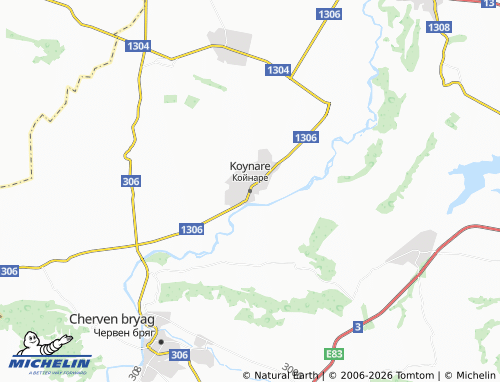 MICHELIN Koynare map - ViaMichelin