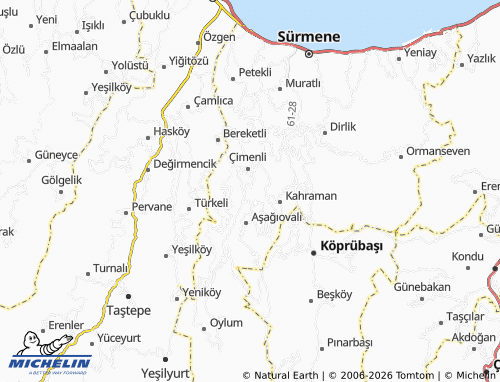 Kaart MICHELIN Konak - ViaMichelin