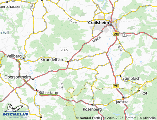 MICHELIN-Landkarte Stetten - ViaMichelin