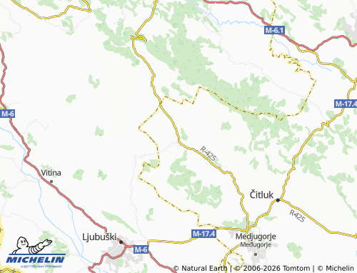 MICHELIN Hamzići map - ViaMichelin