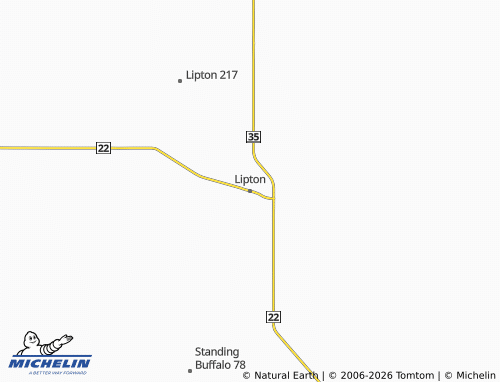 Kaart MICHELIN Lipton - ViaMichelin